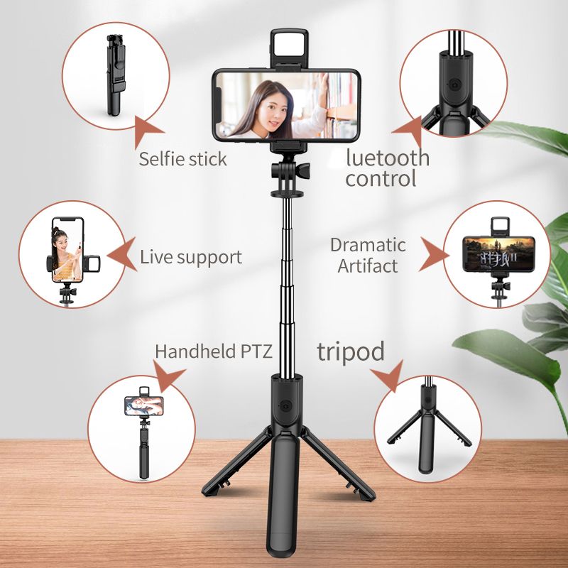 Music Festival NYHET Trådlös S03 Selfie Stick 3 i 1 utdragbar handhållen monopod Mini stativ med fjärravtryckare selfie stativ för mobil_voghion.com
