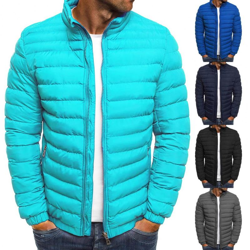 Veste d'extérieur à col montant pour hommes, manteau Parka chaud, mode de rue, marque décontractée, hiver_voghion.com
