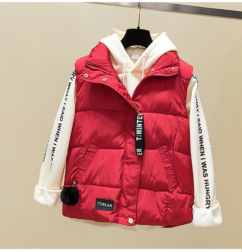 Abbigliamento Donna Moda Donna autunno e inverno gilet imbottito in cotone gilet pane cappotto cappotto_voghion.com