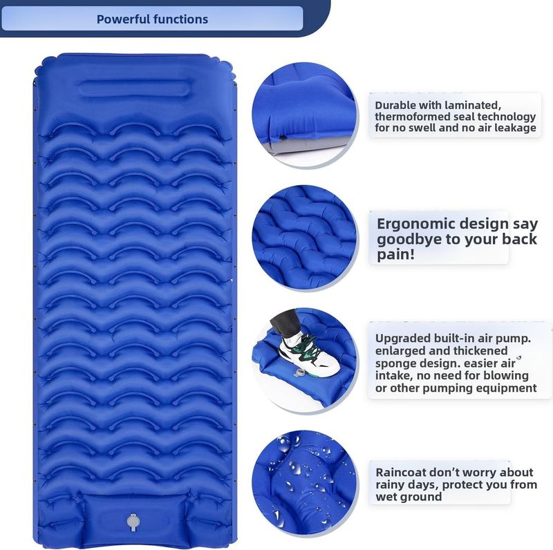 2024 Portable Outdoor Moisture-Proof Camping Sleeping Mat Mobile Inflatable Bed_voghion.com