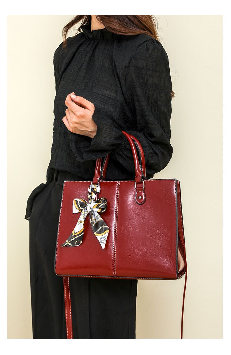 Damentaschen Mehrteilige Tasche Damen New Wax Damentasche Hand Held Schulter Crossbody Mutter und Kind Tasche_voghion.com