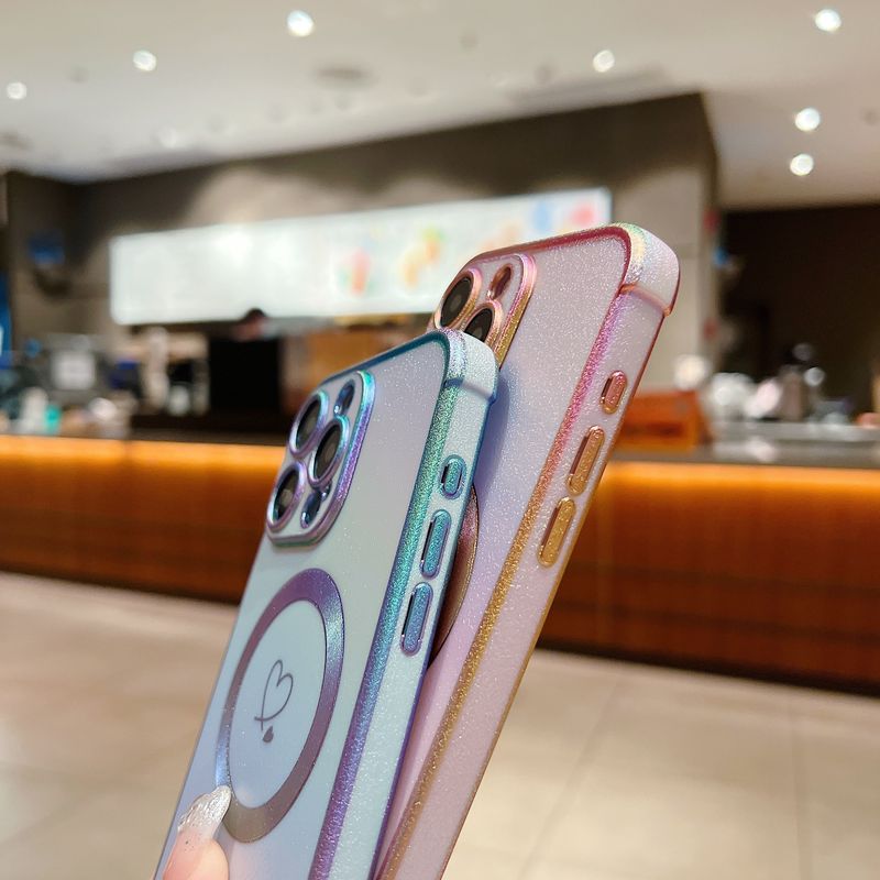 Uusi huippuluokan silkkinen värikäs magneettisivulta galvanoitu tuplarakkaussuojain, joka sopii iPhone 11 12 13 14 15 16plus pro promax -puhelimelle_voghion.com