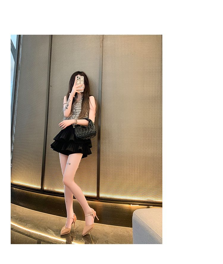 Modischer, spitzer, übergroßer, gerader Schnallenriemen, schmaler Absatz, lässige und trendige High Heels, vielseitige Zehenabdeckung,_voghion.com