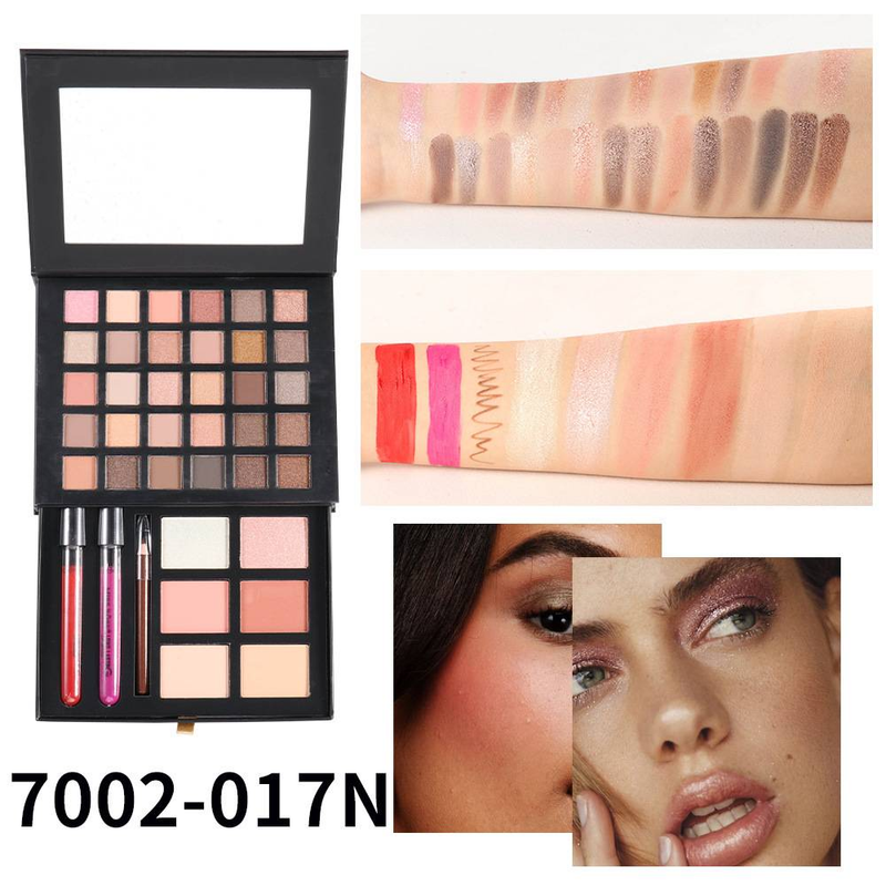 Multifunctional Case Earth Color Eyeshadow Powder Contouring One Disc Makeup_voghion.com