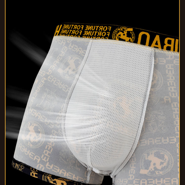 Temperamento aristocratico stile caldo nero e oro intimo maschile nobile intimo maschile boxer shorts e-commerce fabbrica vendita diretta all'ingrosso_voghion.com