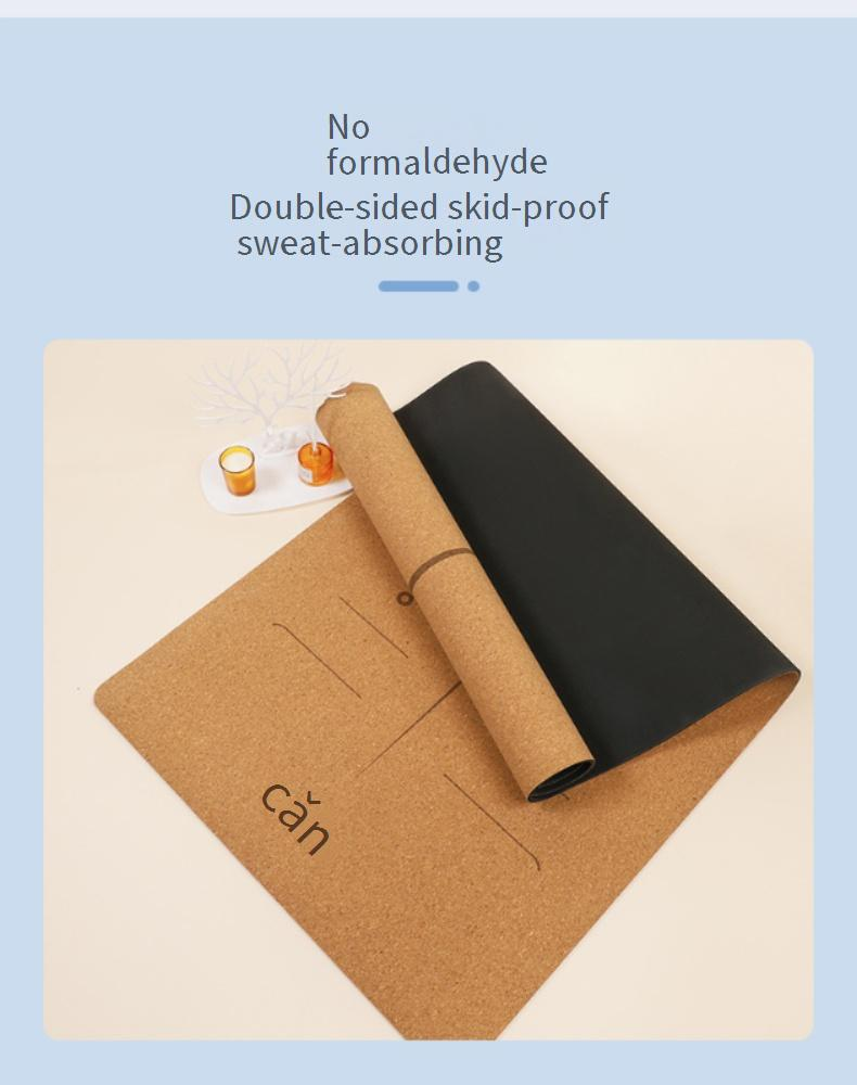 Yoga Mats Wide And Thick Natural Rubber Gymnastics Mat With Laser Engraving Logo And Body Position Line Printing_voghion.com