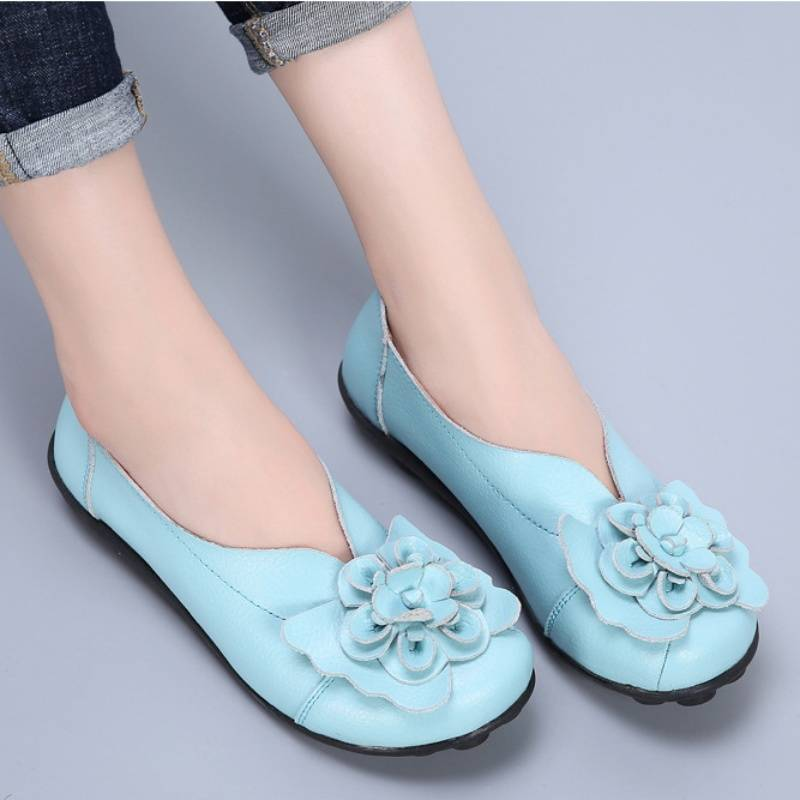 Spring/Summer Flower Comfortable Bean Women's Shoes Flat Women's Singles Shoes_voghion.com