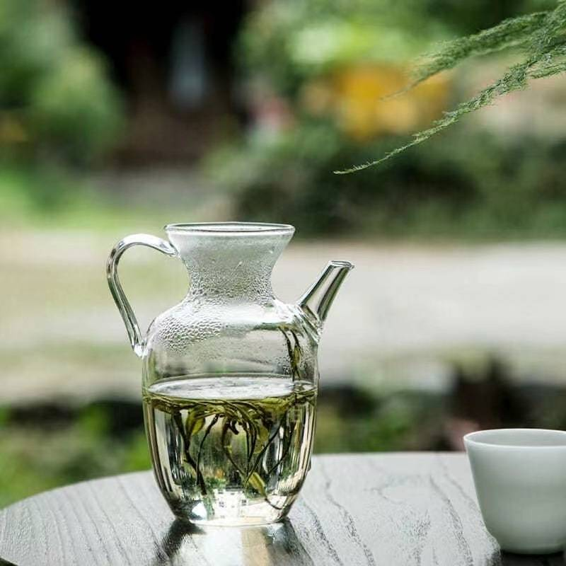 350ml Minimalist Borosilicate Glass Teapot – Custom Logo Option, Heat-Resistant For Stovetop & Induction Lightweight Nordic Style_voghion.com