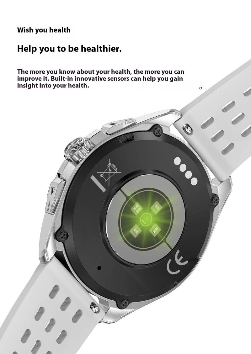 DTM1PRO Smart Watch With WhatsApp Notifications, Blood Pressure & Oxygen Monitor, 4GB Memory, IP67 Waterproof_voghion.com