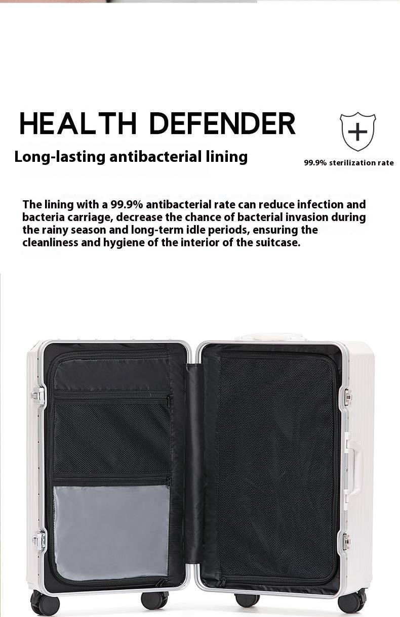 Valigia resistente in ABS+PC con ruote girevoli e lucchetto TSA - Valigia leggera per i viaggi, disponibile in diverse misure (20/24/26/28 pollici)_voghion.com