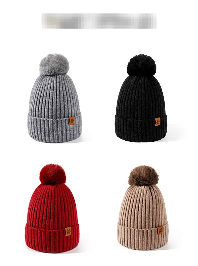 Damen Winter Doppellagige Strickmütze Plus Samt Und Verdickte Ohrenschützer, Wollstrickmütze, Schal Und Handschuhe Dreiteiliges Set_voghion.com