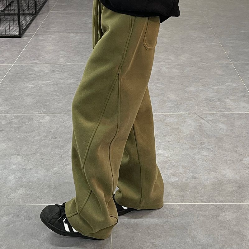 Men's Cargo Jogger Pants - Heavyweight Fleece-Lined Straight Leg Sweatpants For Casual & Sporty Look (Regular/Winter, Multiple Colors & Sizes)_voghion.com
