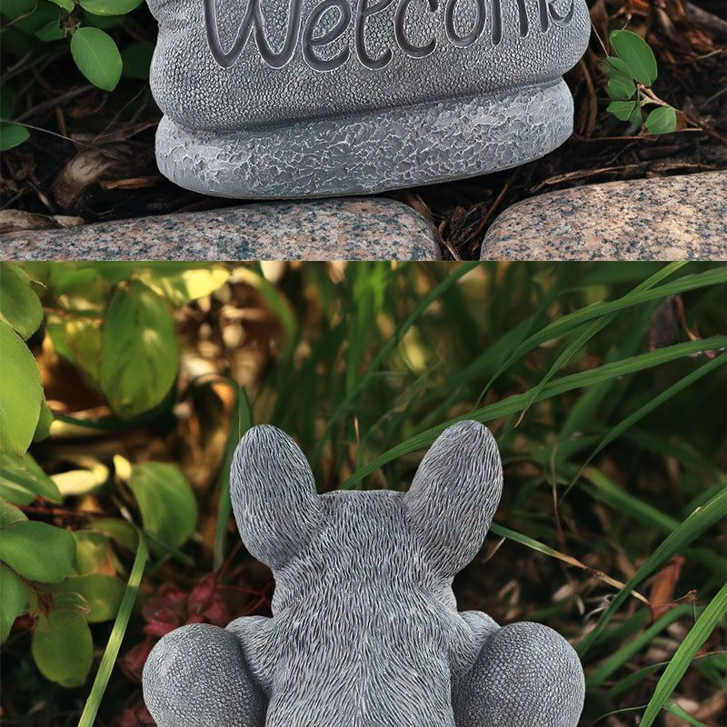 Nuovo cartello stradale con indicatore di benvenuto per cuccioli da giardino, decorazione per prato e cortile_voghion.com