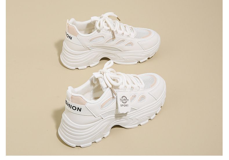 Ins koreansk version New Dad For Women 2025 Forår Student Sports Løbesko med tyk sål og øget_voghion.com