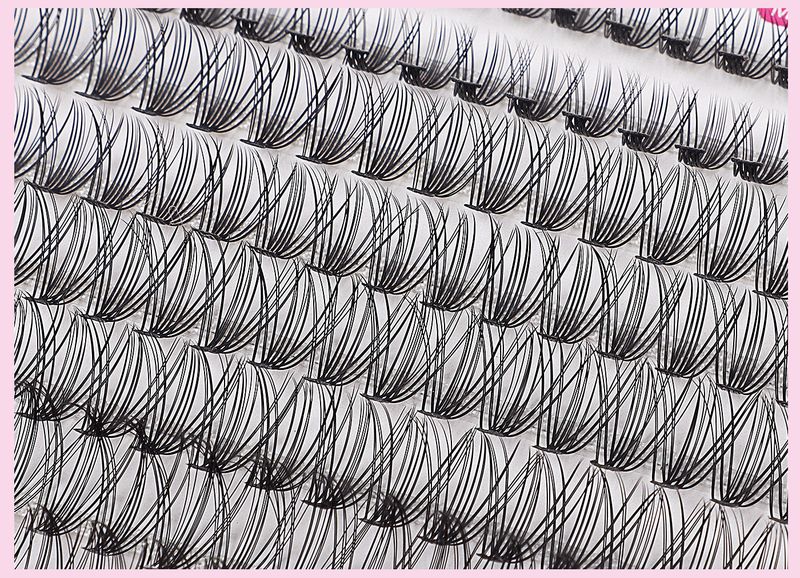 Isetehtud segmenteeritud üheharulised juuksed 30-40d liimiga pintsetid sobivad ripsmetele segatud ripsmete raamat_voghion.com