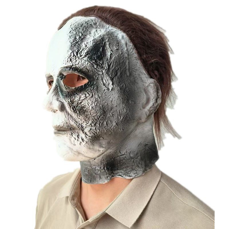 Halloween Horror Michael Myers Moonlight COS Costume Performance Prop Mask_voghion.com