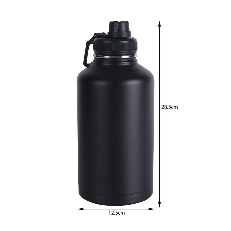 Borraccia termica di grande capacità per sport all'aria aperta in acciaio inossidabile 304 con manico e nuova tazza per acqua_voghion.com