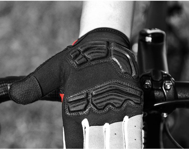 Gants de cyclisme INBIKE, doigts longs, respirants, compatibles avec les écrans tactiles, antidérapants, coussinet de paume épais pour le cyclisme printemps et automne pour hommes_voghion.com