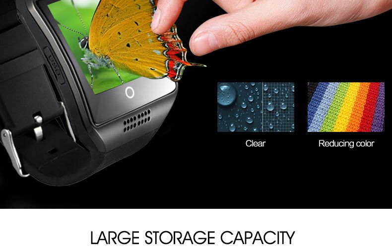 Q18 Smart Watch - SIM Card Support, HD Curved Screen, Step Counter & Bluetooth Calling_voghion.com