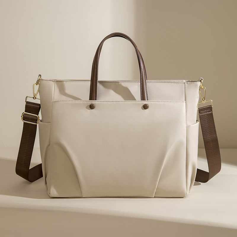 Laptop bag ladies shoulder portable large-capacity briefcase shoulder slung Tote 15.6 inch liner bag_voghion.com