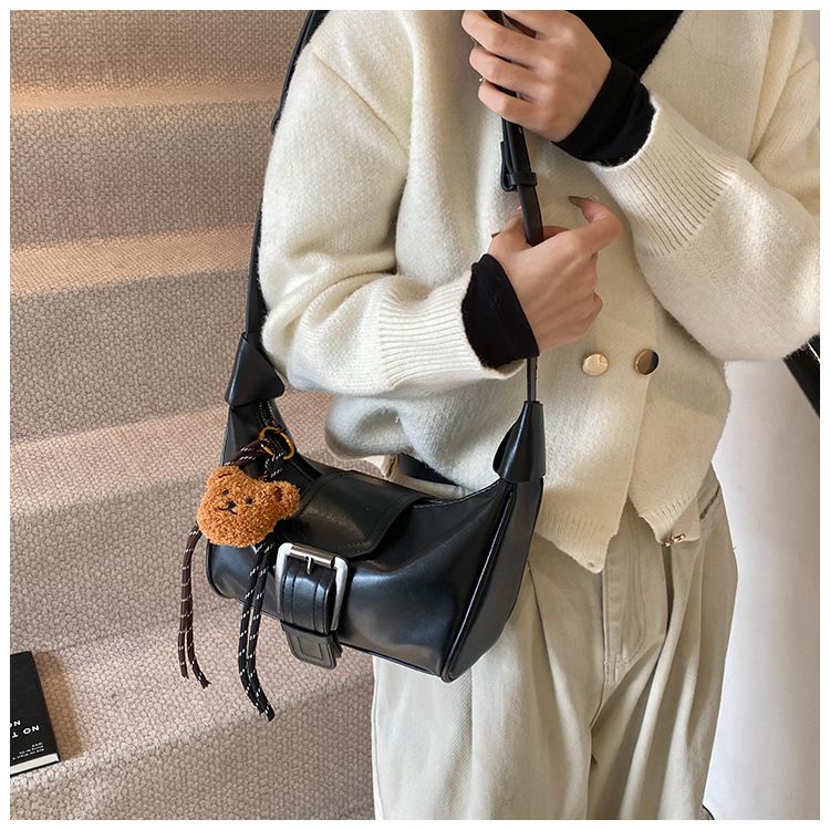Luxus, niche stílusú női kézitáska, 2024-es őszi és téli, egyvállas, keresztpántos táska sokoldalú textúrával._voghion.com