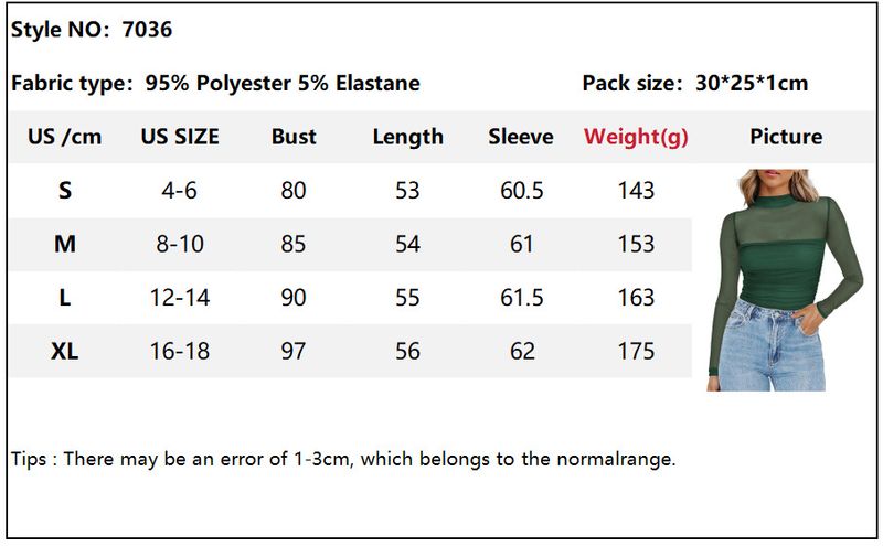 2025 New Women's Semi High Neck See Through Long Sleeved T-shirt Sexy Y2K Mesh Top_voghion.com