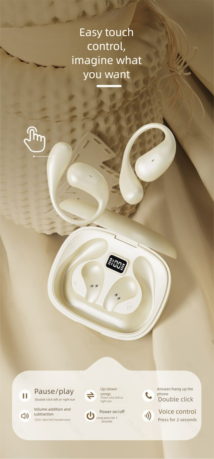 Harman Sound | New Bluetooth Earbuds Wreless Nose Cancellng Sem-In-Ear Long Battery Lfe Compatble Wth Ios_voghion.com