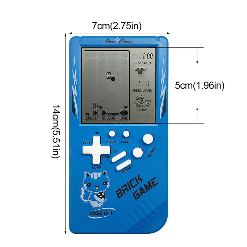 Gioco di mattoni con schermo grande da 3,5 pollici, classico giocattolo di decompressione nostalgico tenuto in mano_voghion.com
