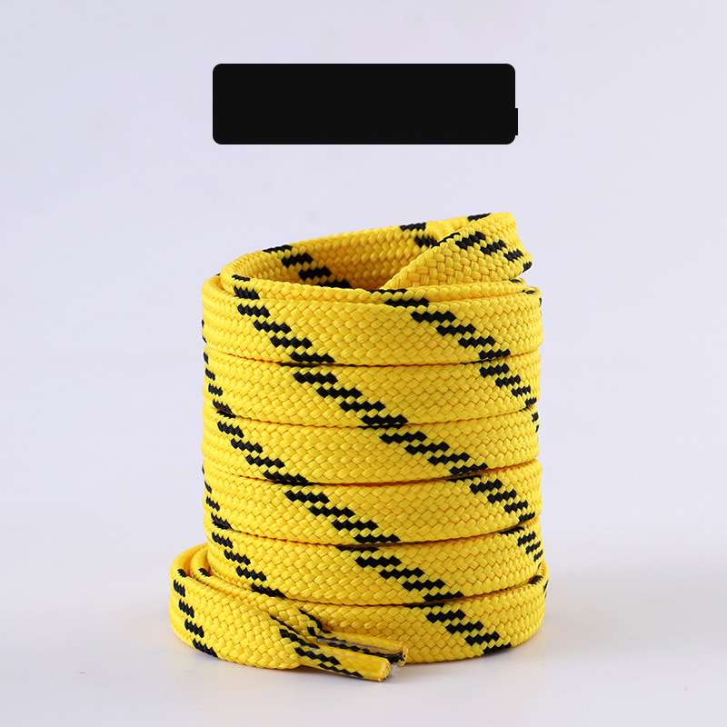 Shoe Accessories dad shoelaces black white pattern oblique flat retro casual shoe ropes old shoelaces ropes a pair_voghion.com