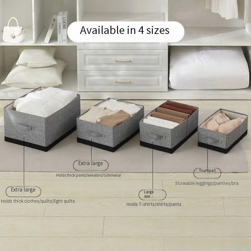 Extra-Large Foldable Storage Bins With Reinforced Frame - Heavy-Duty Organizer For Toys Books & Clothes (Collapsible Multi-Purpose Home & Closet Use)_voghion.com