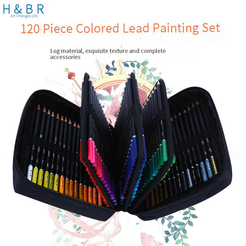72/120 Colors Oil-Based Colored Pencils Set For Artists, Students, And Professionals - Vibrant Pigments, Smooth Laydown, Ideal For Sketching_voghion.com