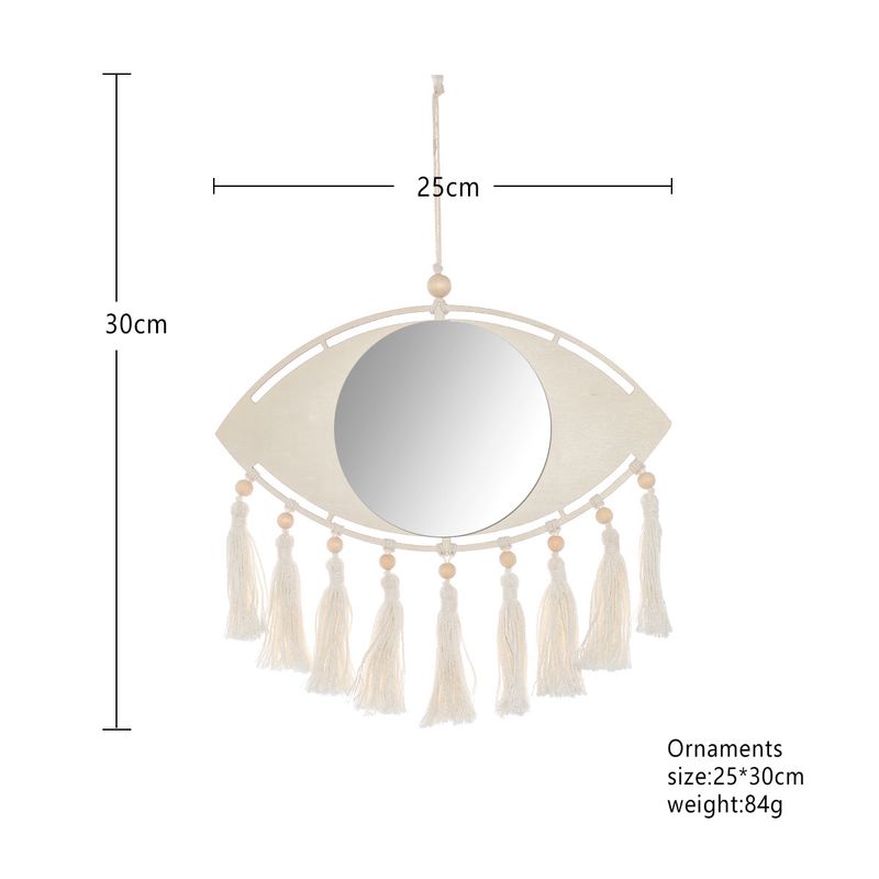 Neu Teufelsauge Gewebter Dekorativer Spiegel Wandteppich Hängen Baumwollfaden Quaste Auge Hause Anhänger Handgemachtes Geschenk_voghion.com
