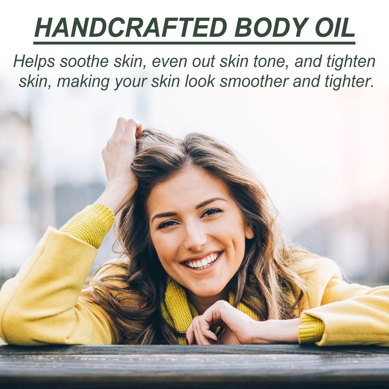 WoodSleep Sweet Vanilla Lavender Handcrafted Body Oil, Reduce Anxiety Improve Sleep Moisturizing Fade Uneven Tone_voghion.com