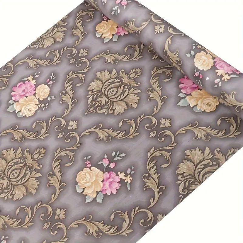 Light Luxury European Style Self-Adhesive PVC Thickened Waterproof Anti-Stain Easy To Clean Bedroom TV Background_voghion.com