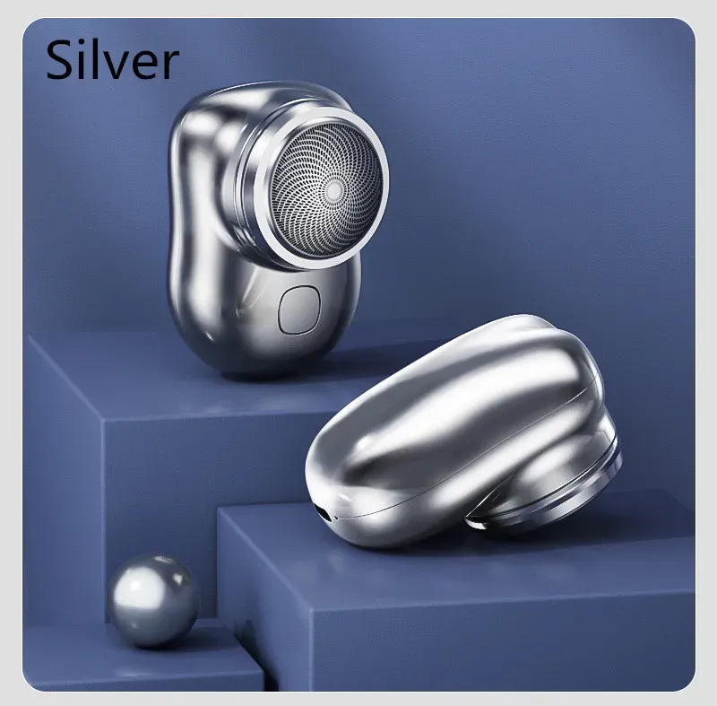 Mini Portable Shaver Rechargeable Travel Beard Trimmer Razor Hair Removal Electric Shavers For Men L230823_voghion.com