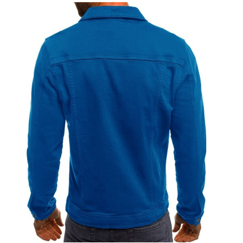 Men's Casual Solid Color Jacket Cardigan Button Cargo Jacket_voghion.com