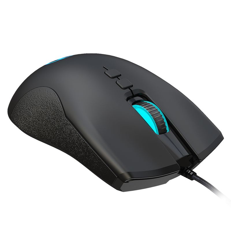 A883 krāsaina kvēlojoša 7D spēļu pele, Esports vadu pele 6400dpi regulējama makro programmēšana_voghion.com