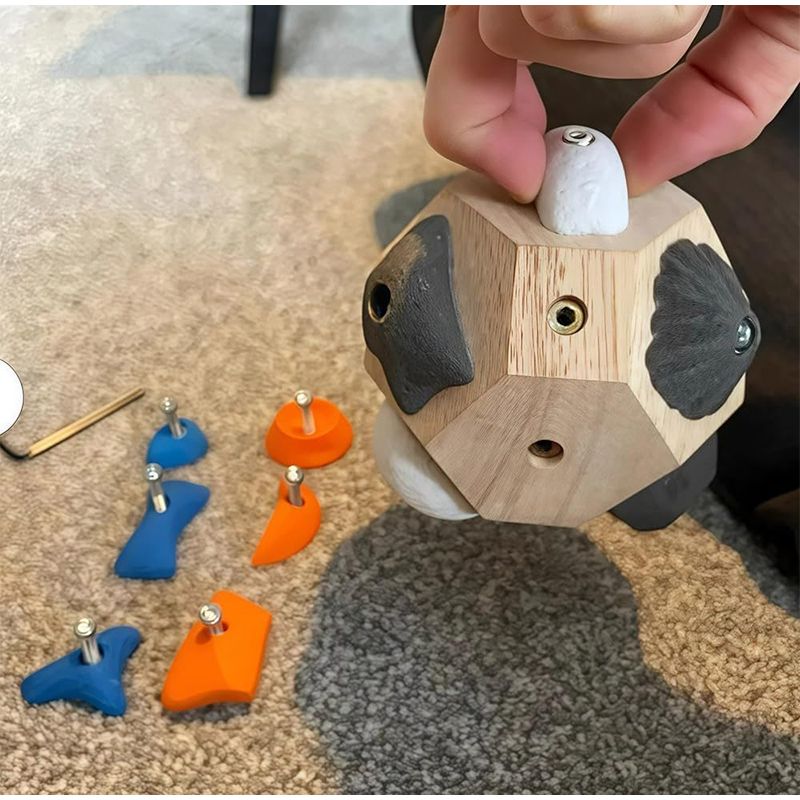 Diy Handcrafted Boulder Block Wood Material For Enhancing Manipulative Ability Attention Concentration Crafting Supplies Gift_voghion.com