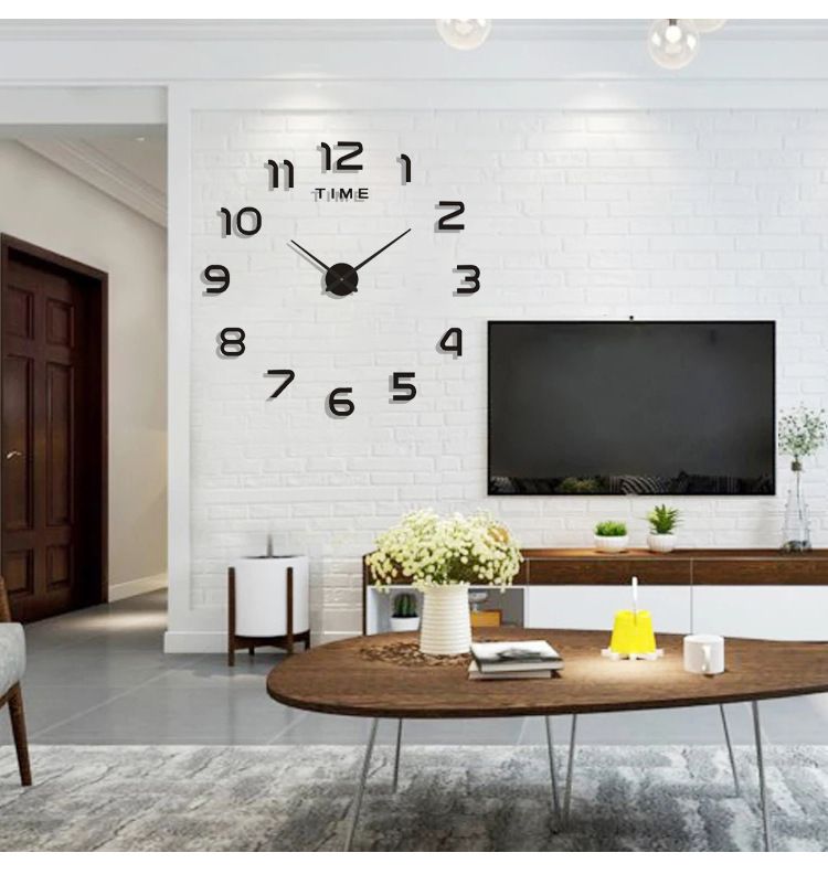 Elegant European-Style Wall Clock With Silent Sweep Movement – Battery-Powered Analog & Digital Display For Public Spaces_voghion.com