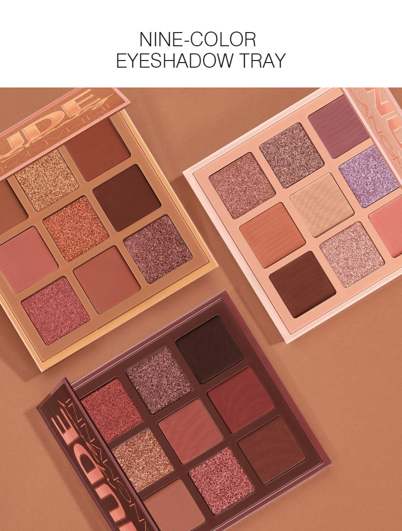 Langmanni Huda 9 Palace Lidschatten-Scheibe, perlmuttartiger, mattierender, nicht fliegender Puder_voghion.com