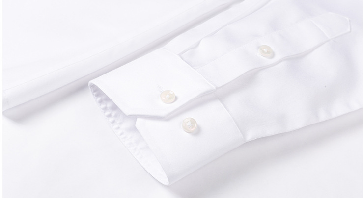 Camicia da uomo in cotone antirughe senza stiratura Camicia professionale a maniche lunghe da lavoro_voghion.com
