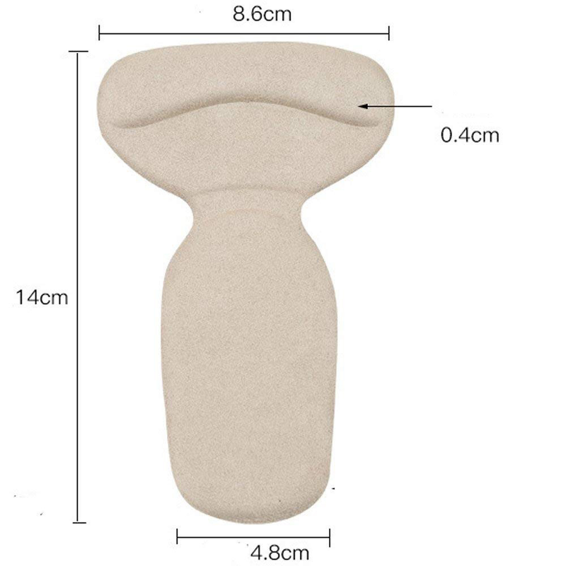 Adesivo per scarpe sottopiede con tacco alto Sottopiede per tallone Cuscinetto antiscivolo in pile gel per tallone indolore_voghion.com