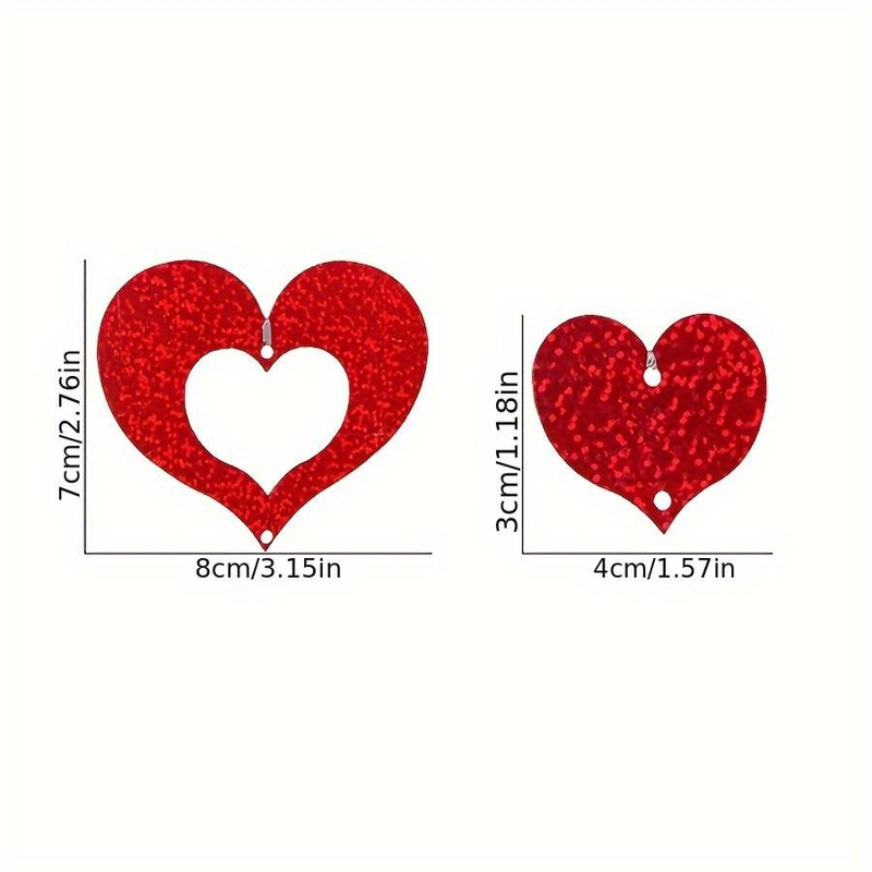 100 stücke Valentinstag Liebe Anhänger Hochzeit Geburtstag Party Dekoration Ballon Funkelnden Anhänger Restaurant Fenster Dekoration Lieferungen_voghion.com