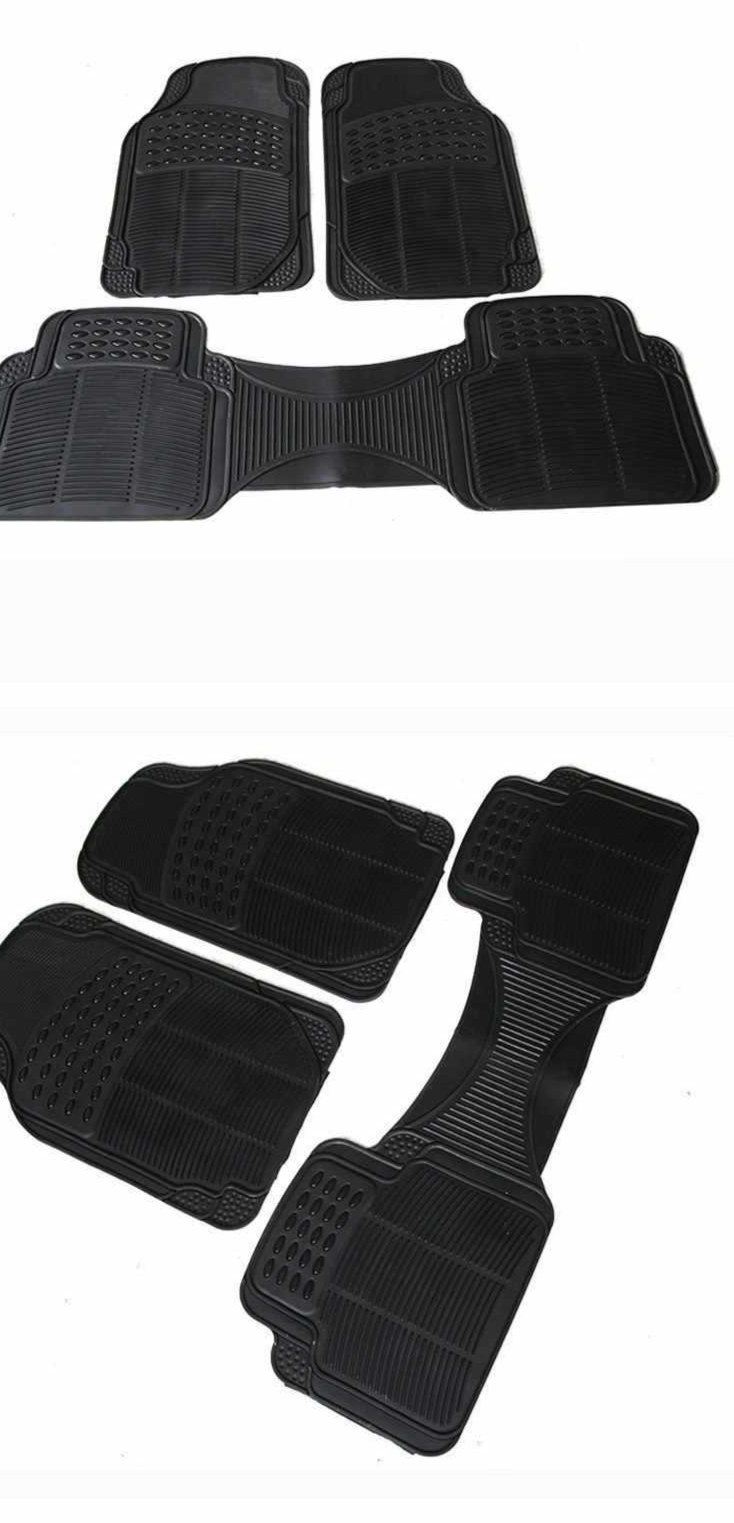 Adatto per tappetini auto impermeabili neri universali in plastica per auto facili da pulire quattro stagioni piedini antiscivolo_voghion.com