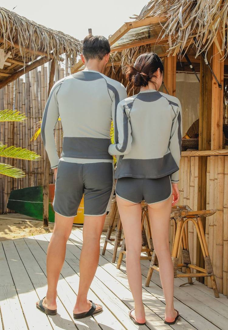 Trajes de buceo, protección solar para hombres y mujeres, secado rápido, dos piezas, manga larga, pantalones largos, trajes de snorkel, trajes de baño, surf_voghion.com