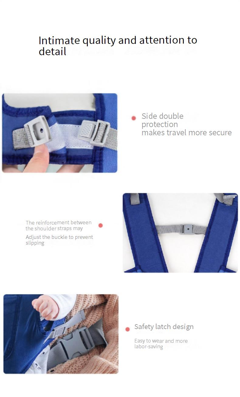 Portabebés bandolera multifuncional de doble hombro, bandolera delantera y trasera_voghion.com