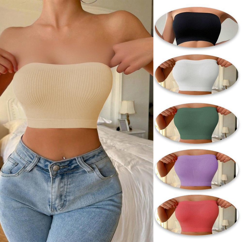 Underwear & Sleepwears Seamless Strapless Underwear Chest Wrap Vest_voghion.com