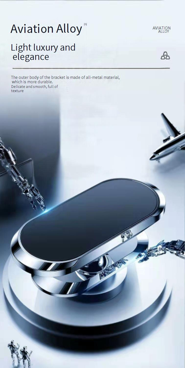 Universal Car Dashboard Magnetic Phone Mount - Strong Adhesive & 360° Rotation, Compatible With All Smartphones, Durable Zinc Alloy_voghion.com
