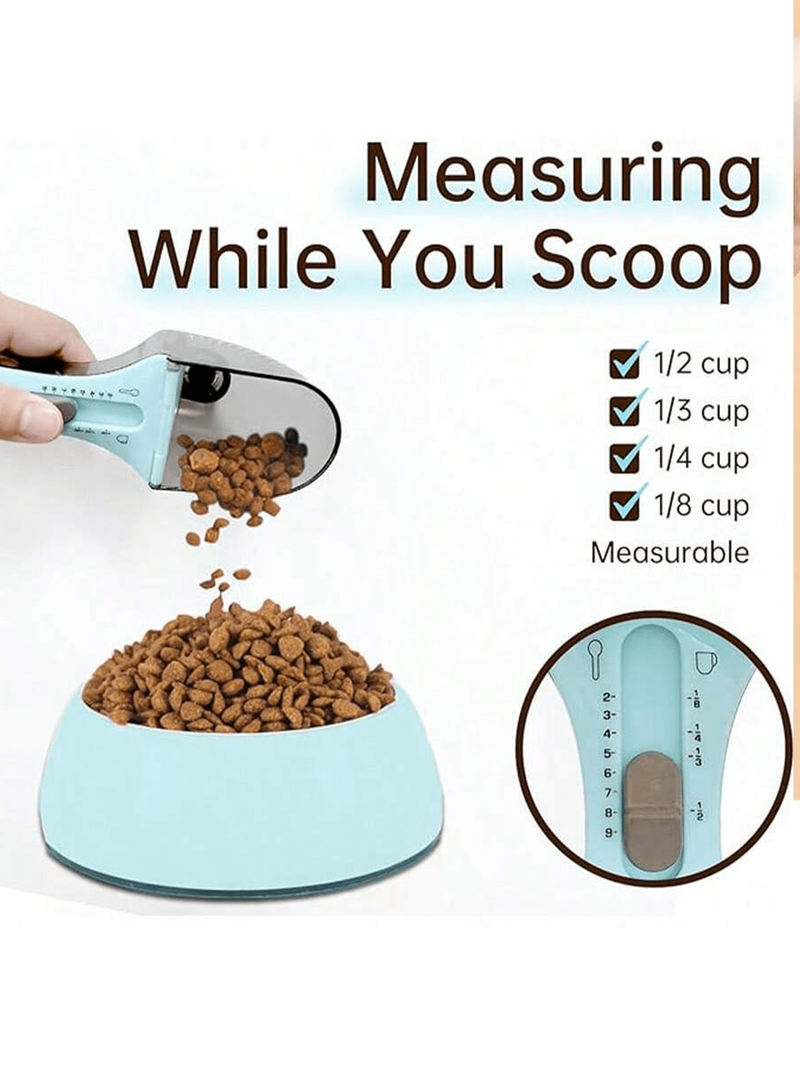 Cuchara medidora para mascotas, cuchara para comida para perros y gatos, cuchara medidora ajustable para comida para mascotas_voghion.com