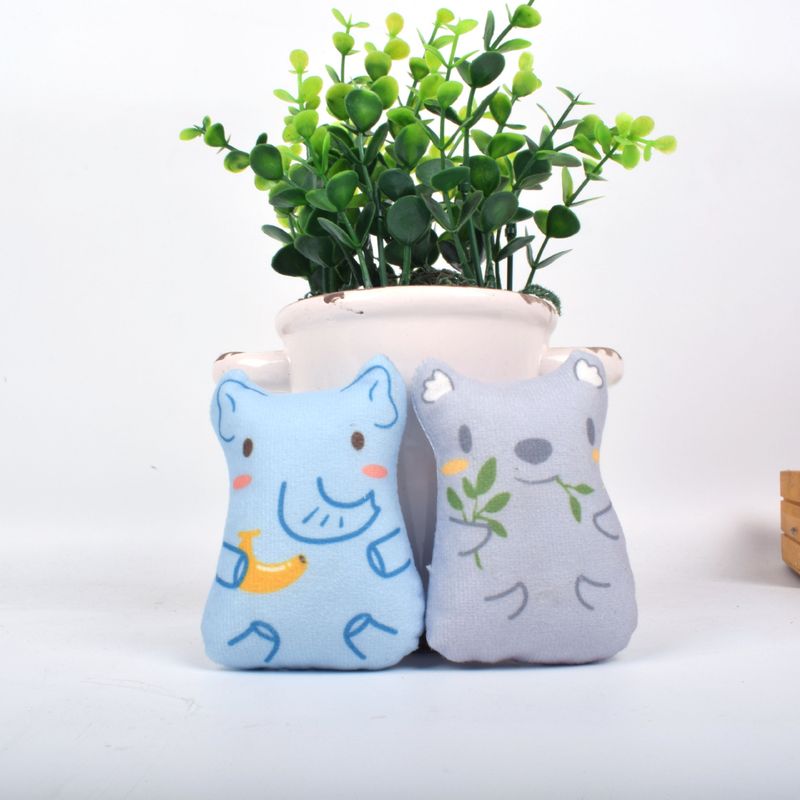 Pet Cat Toy Simulation Print Contains Catnip Cute Teething Teaser Stick Fish_voghion.com